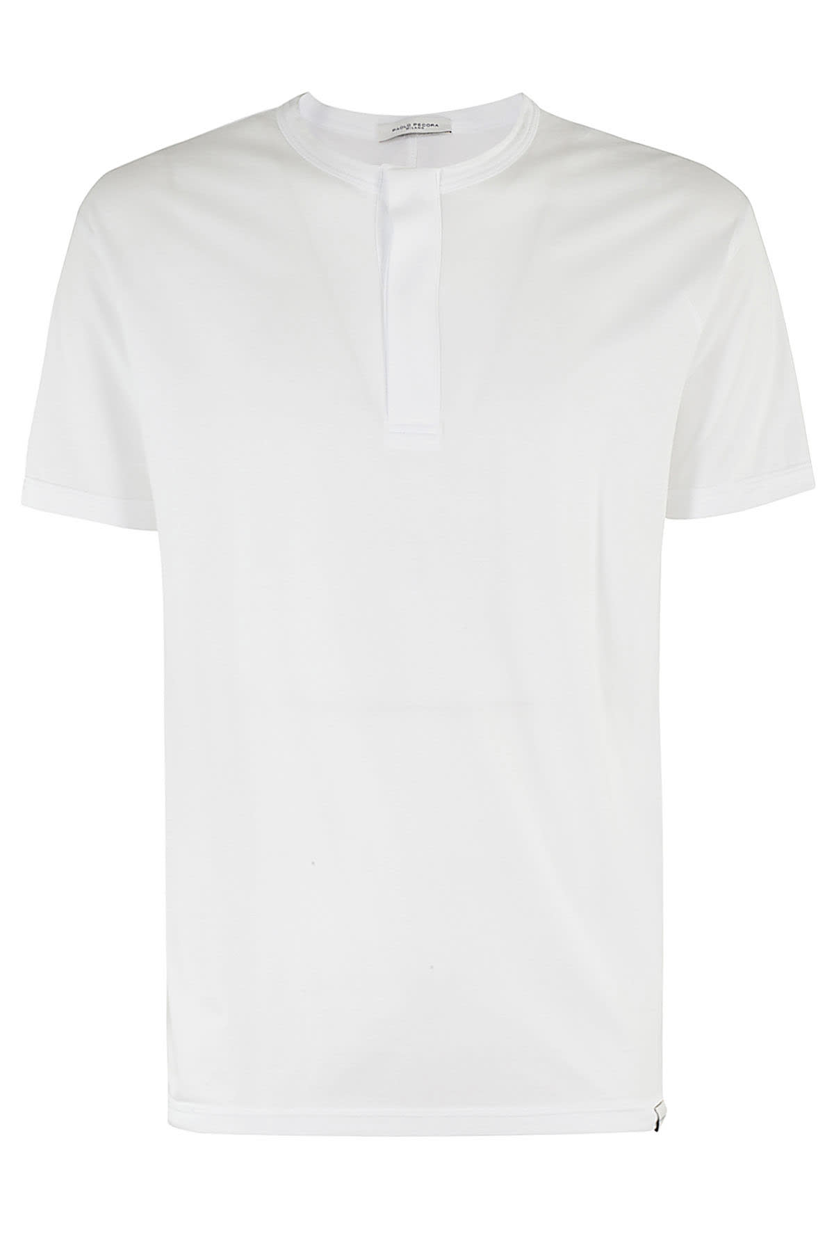 Paolo Pecora T Shirt Jersey In Bianco Ottico
