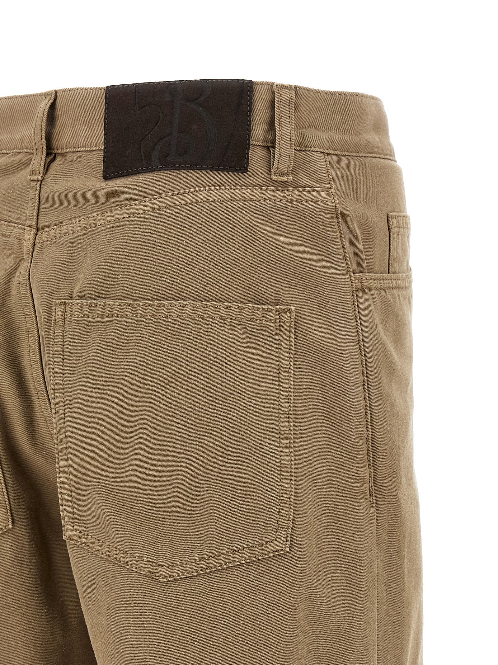 Burberry Trousers Featuring Wide Leg And 5 Pockets In Multicolor