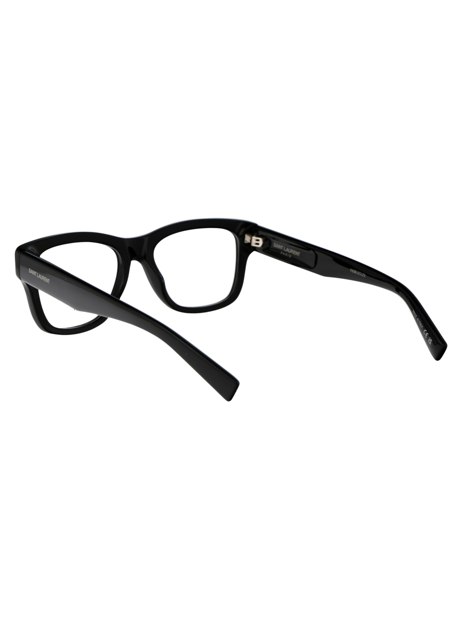 Shop Saint Laurent Sl 677 Glasses In 001 Black Black Transparent