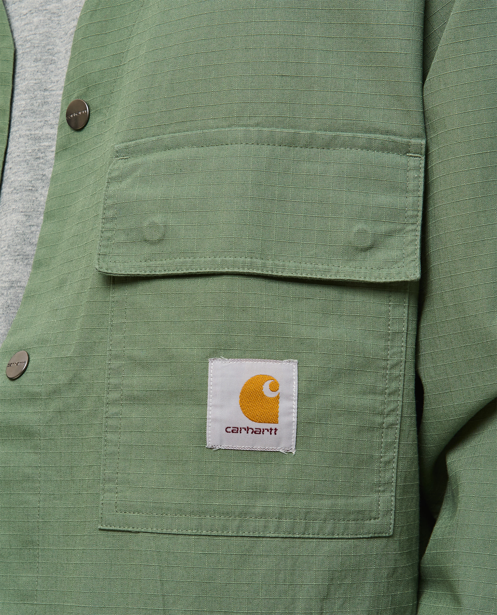 Shop Carhartt Elroy Shirt Jac Cotton Columbia Ripstop In Green