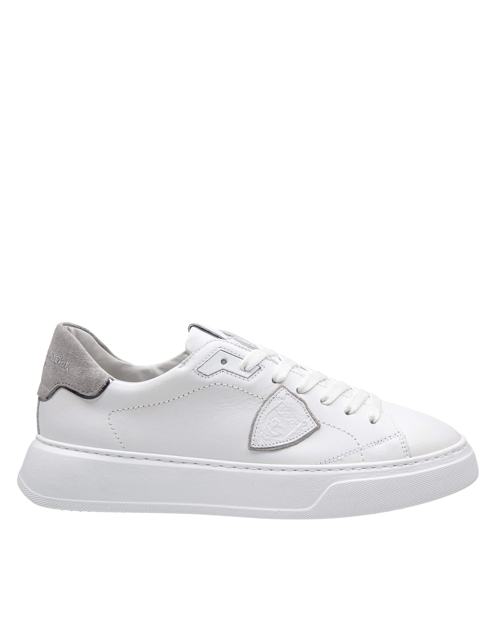 Sneakers Temple Low Man In Leather Color White/grey