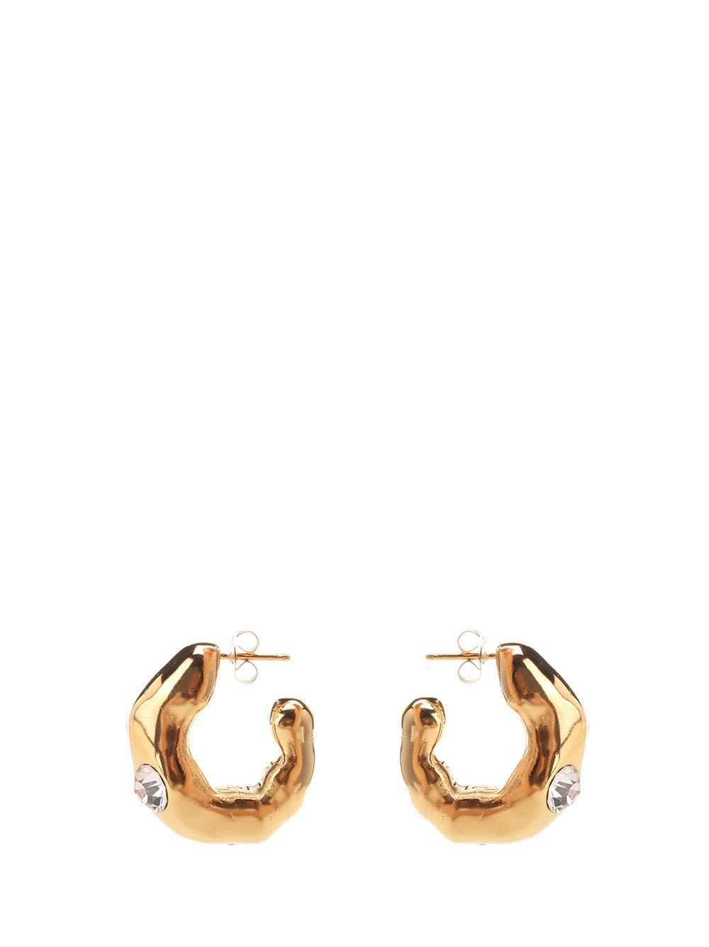 Shop Forte Forte Hoop Earrings In Gold