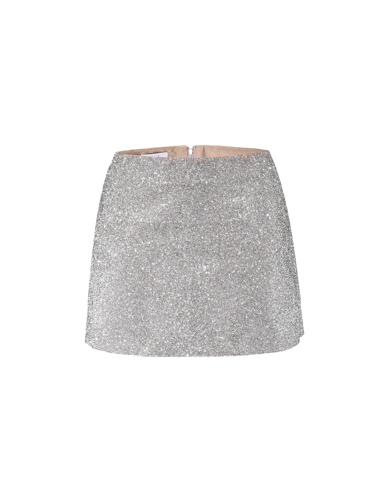 Shop Nué Camille Skirt Crystal In Silver
