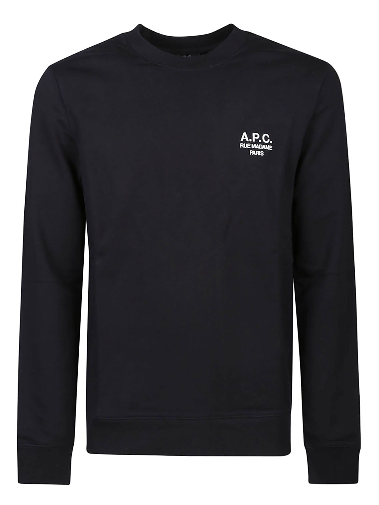 Apc Rider Sweatshirt In Lzz Noir