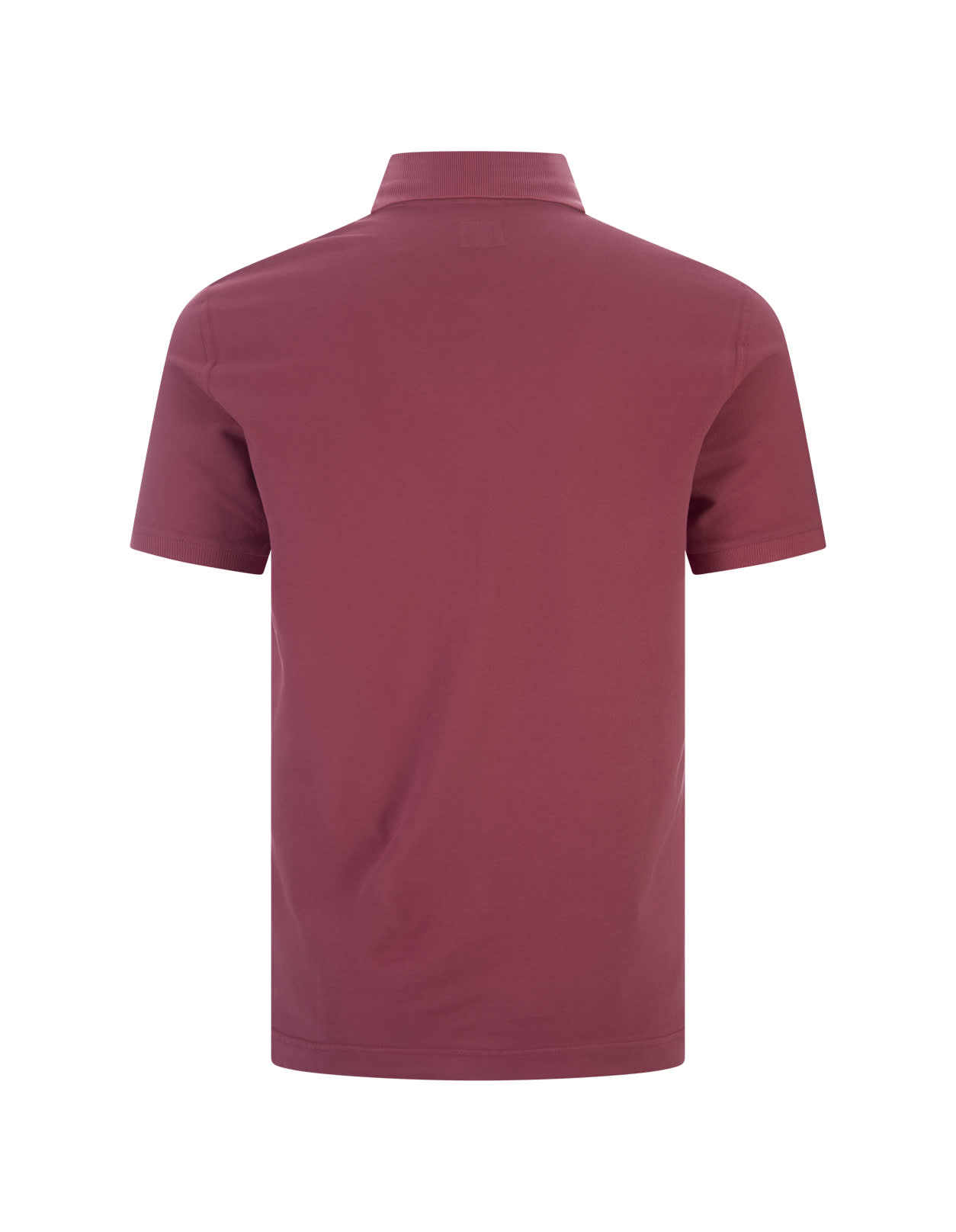 Shop Fedeli Red Light Cotton Piquet Polo Shirt