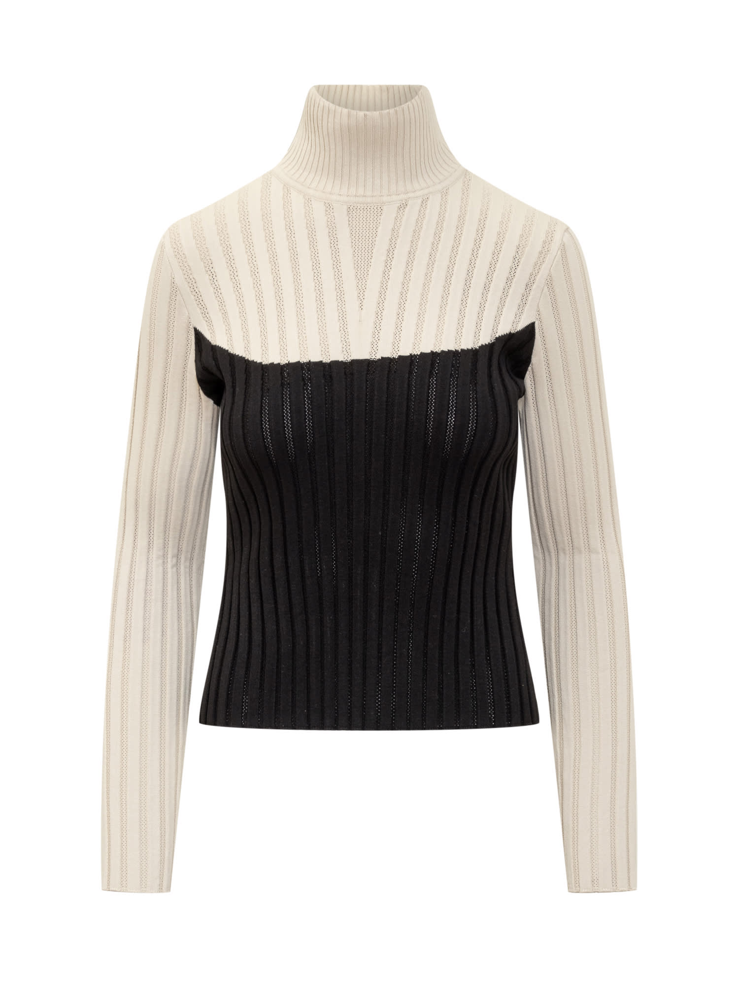 Shop Tory Burch Sweater In Sesame Black