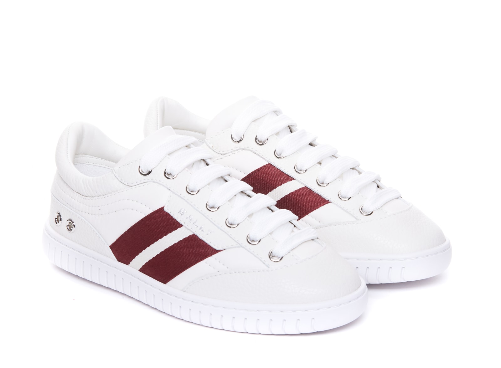 Shop Bally Palmy Sneakers In White