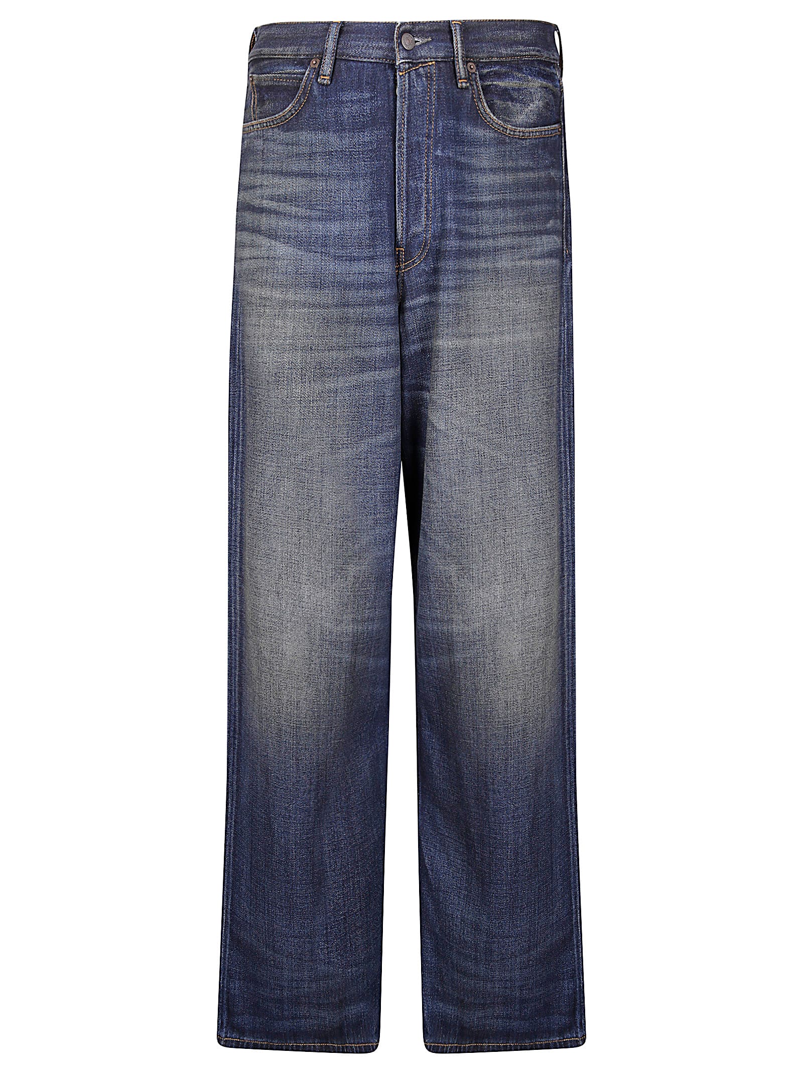 Acne Studios Yoyogi Washed-out Jeans In Blue