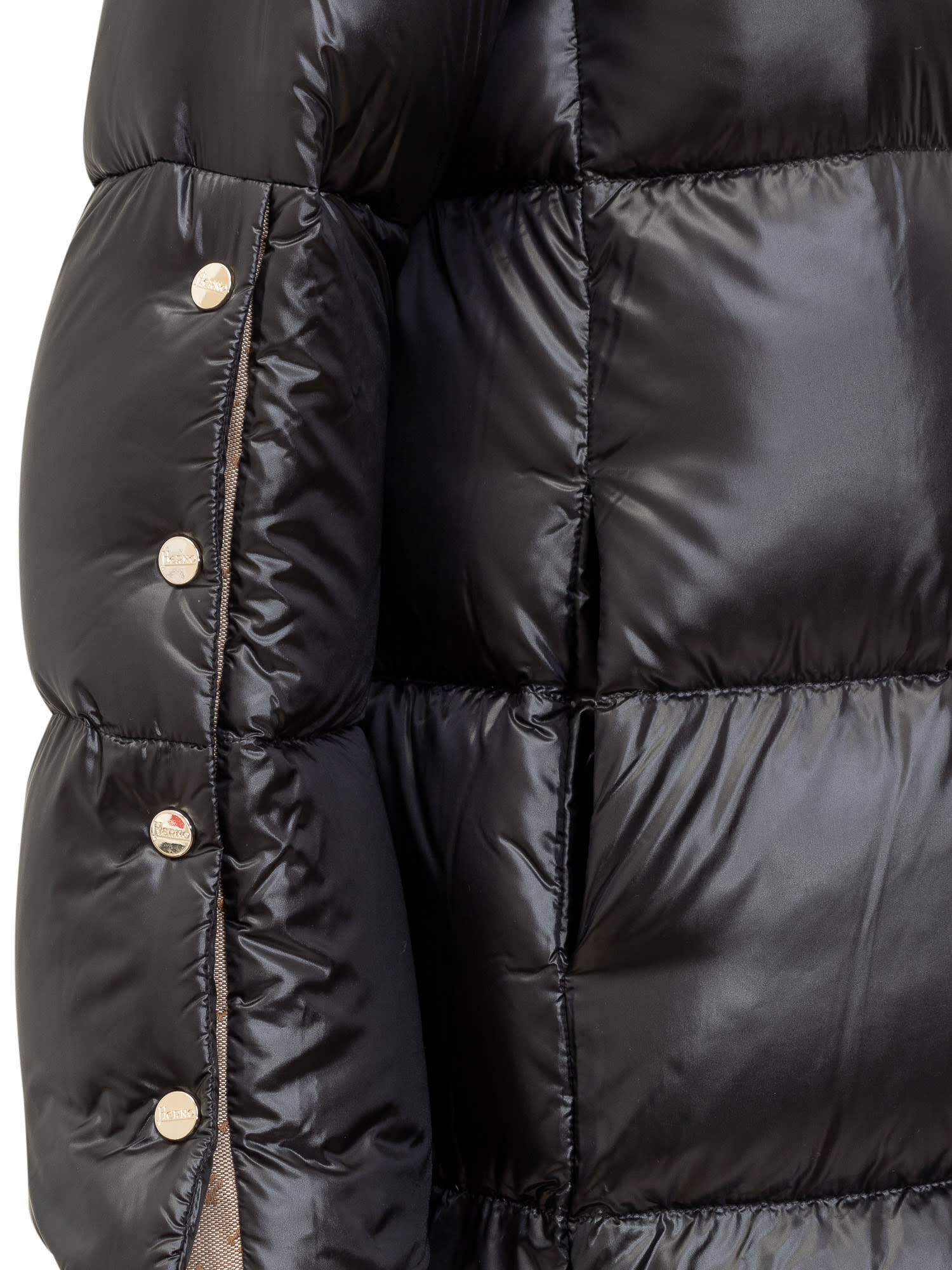 Shop Herno A-shape Down Jacket In Nero