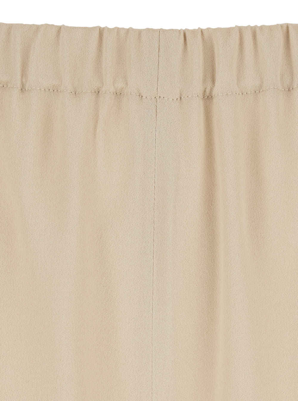 Antonelli Rapolano Beige Pants With Elastic Waist And Wide Leg In Silk Blend Woman In Beige