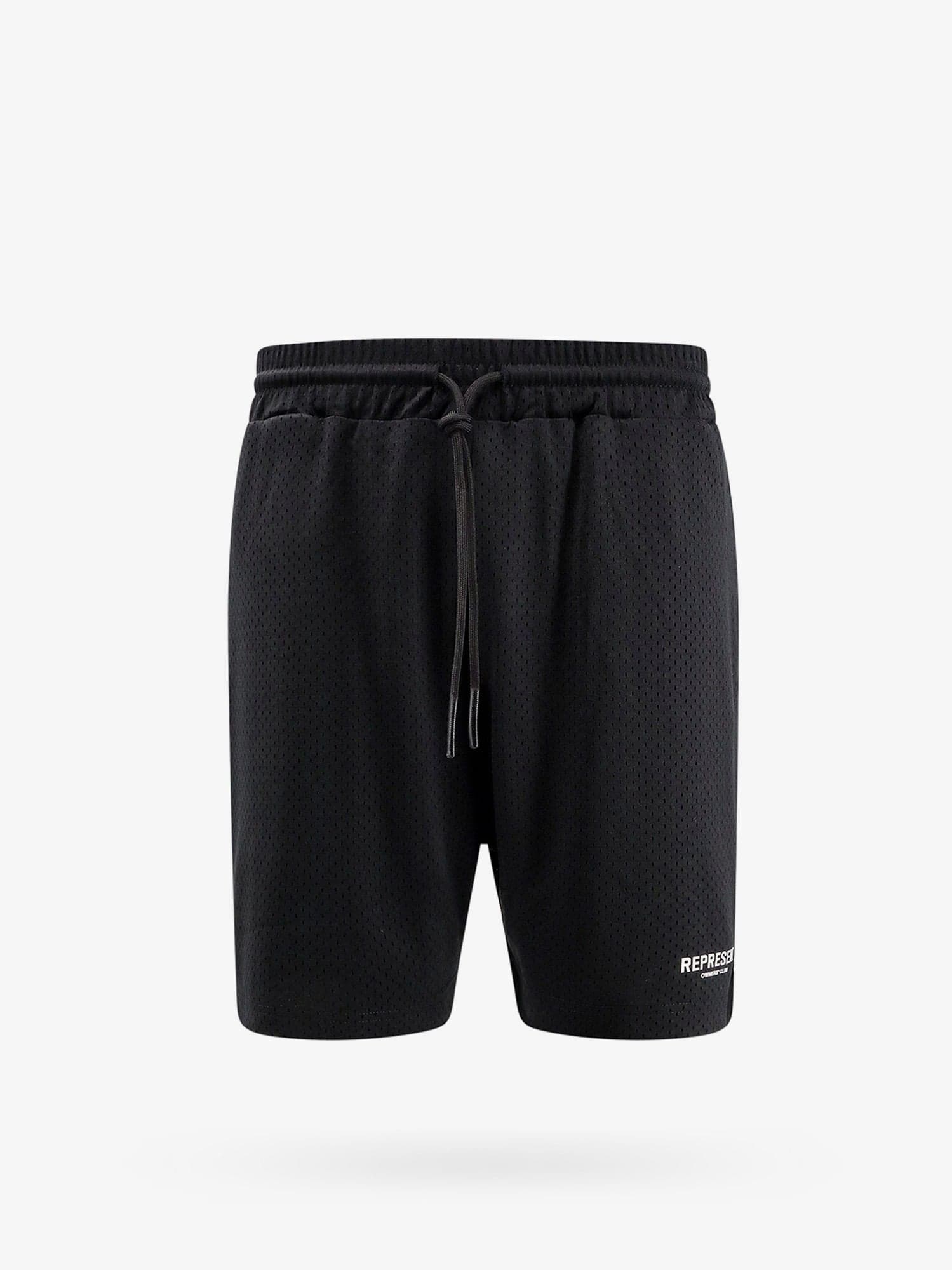 Represent Club Owners Elastic Waistband Back Pockets Shorts In Black