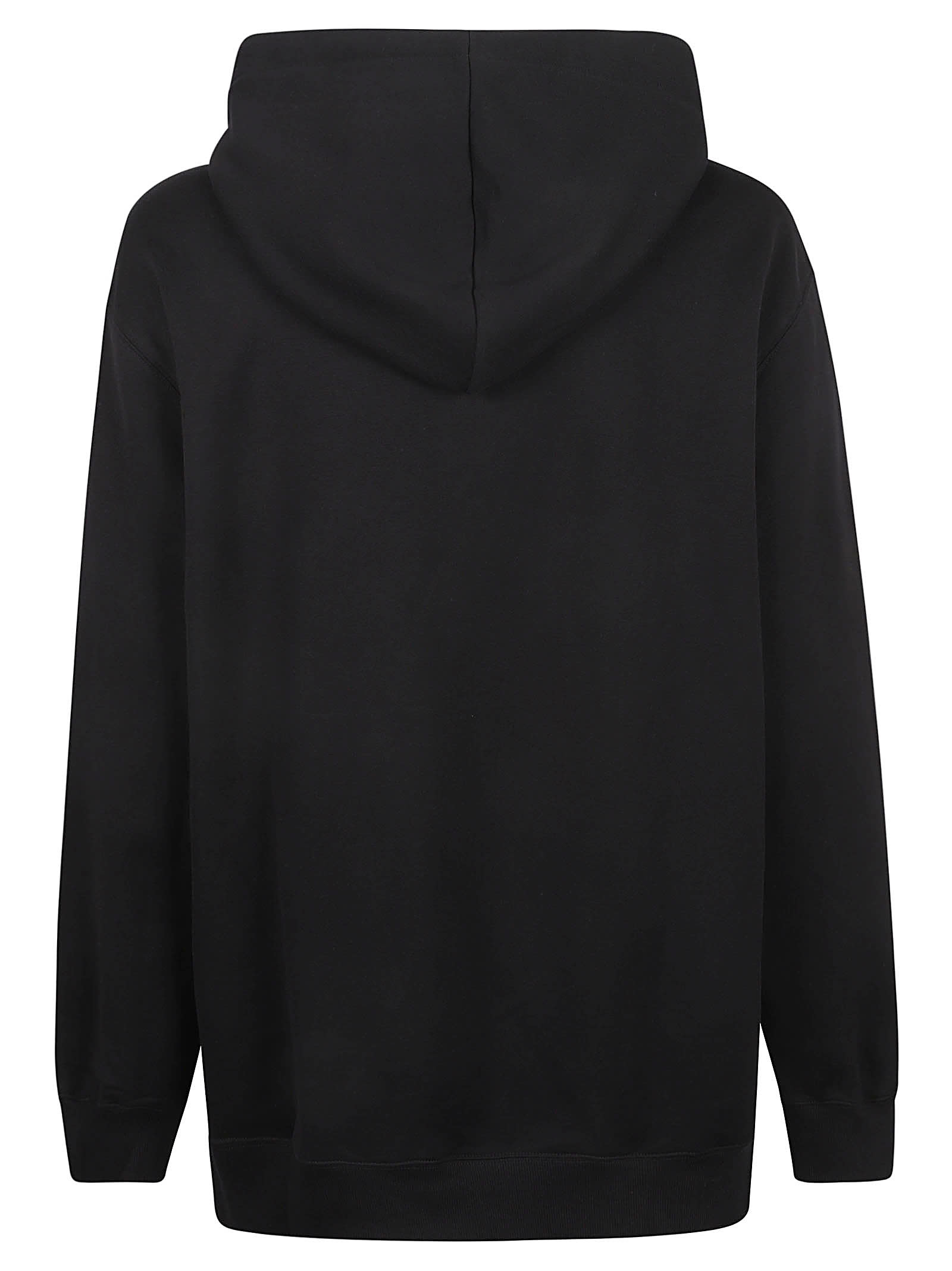 Shop Lanvin Curb Laced Oversized Hoodie In Black