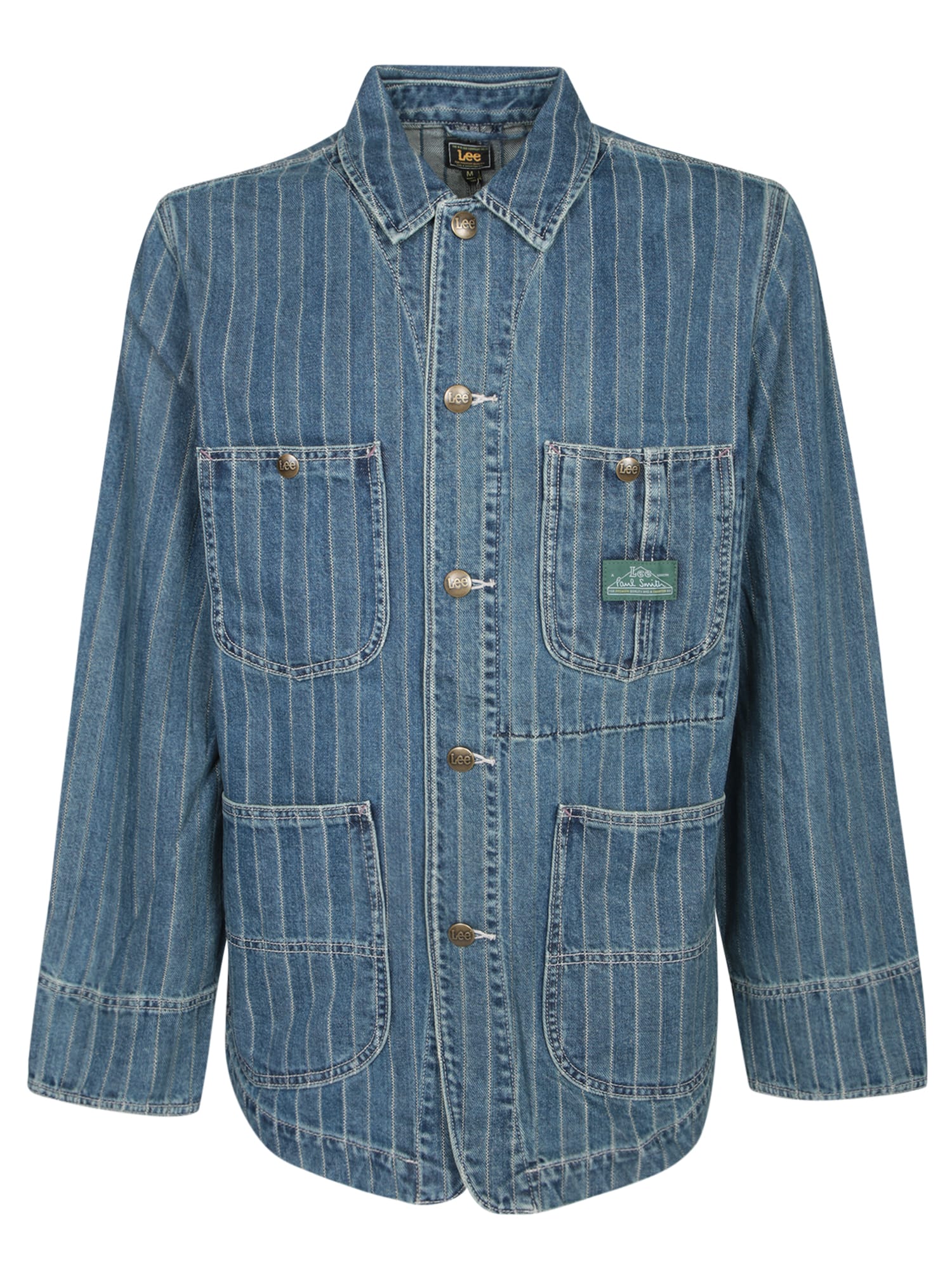 PAUL SMITH BLUE STRIPED DENIM JACKET