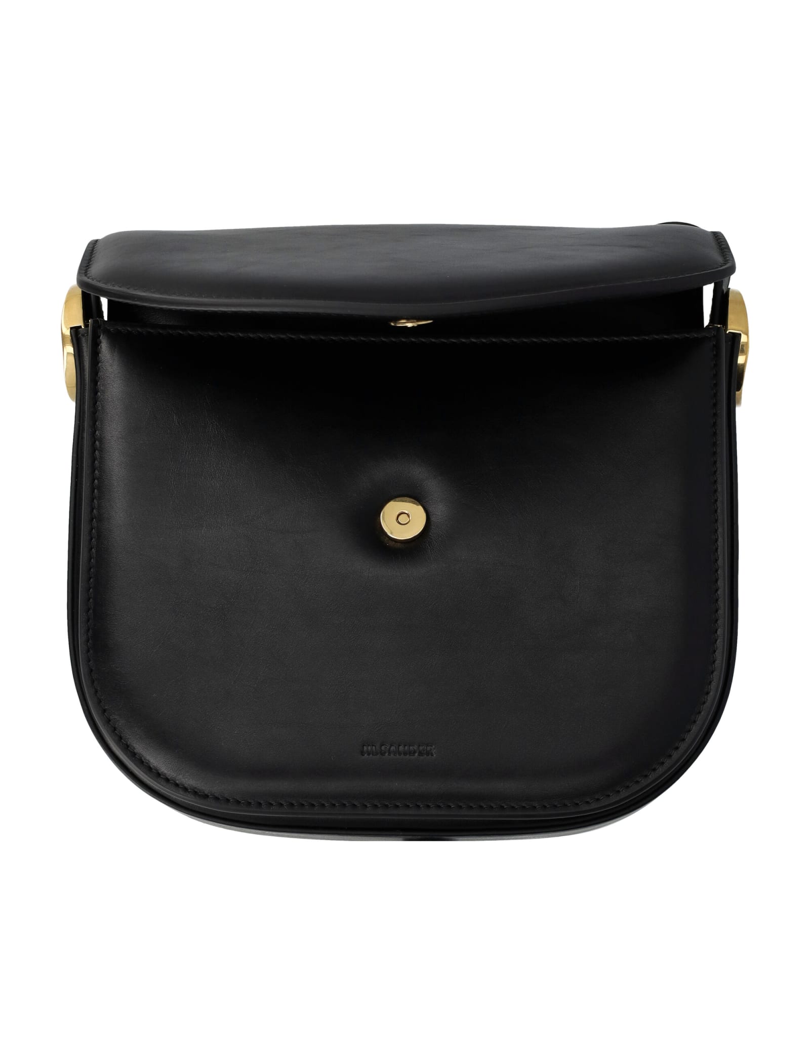 Shop Jil Sander Coin Crossbody Medium Bag In Black