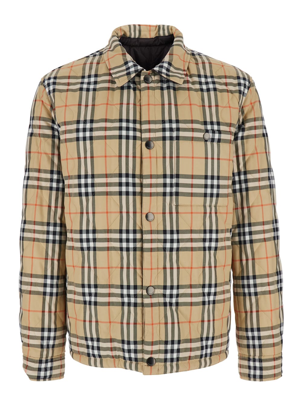 Burberry Insulated Jackets With Front Pockets And Long Sleeves In Brown