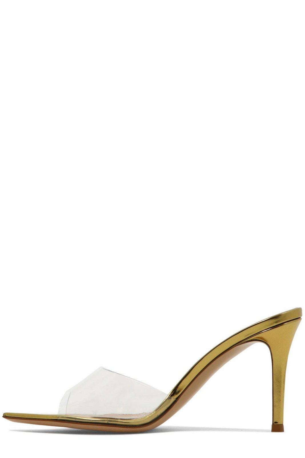 Shop Gianvito Rossi Elle Heeled Sandals In Oro