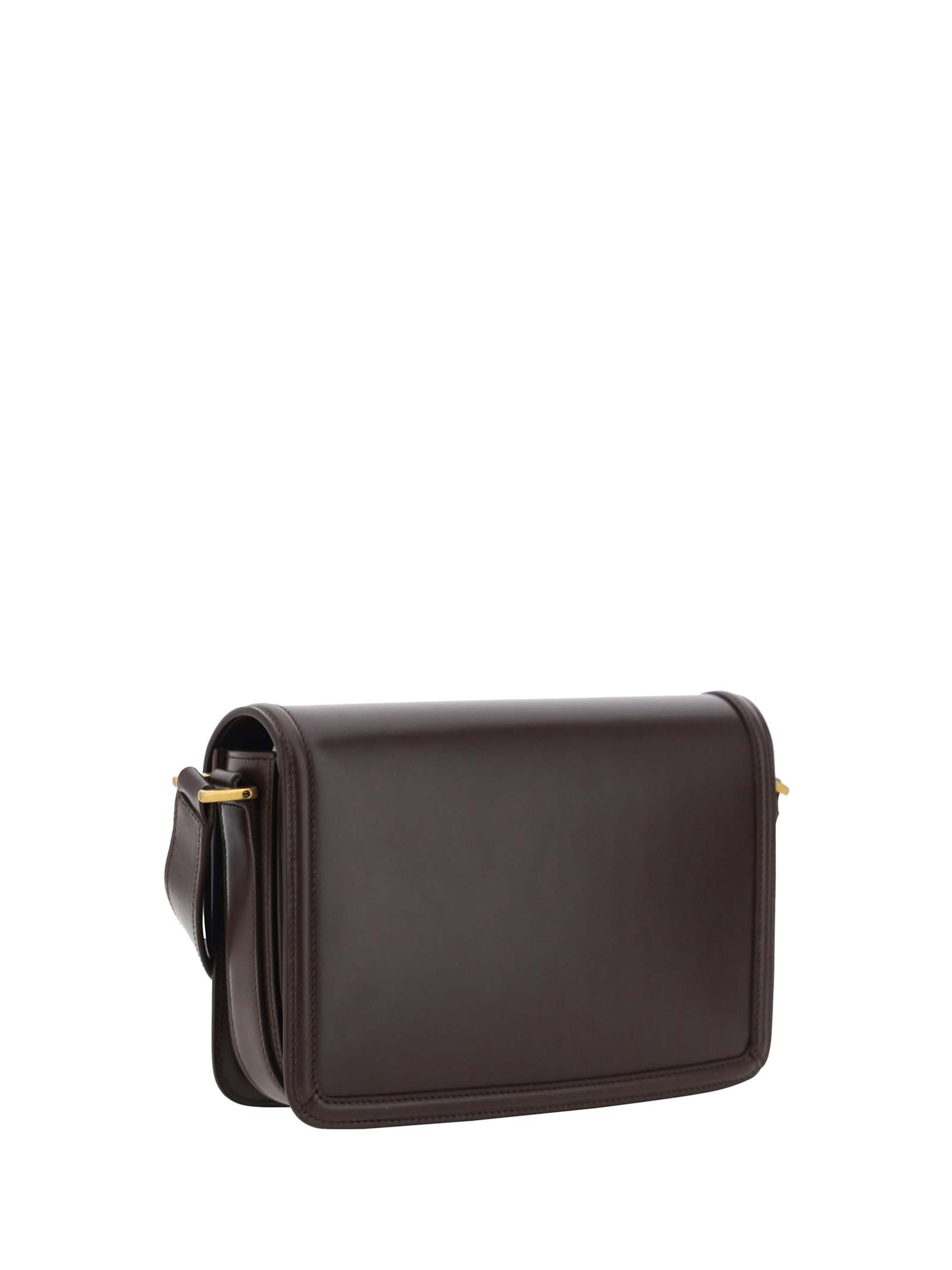 Shop Saint Laurent Solferino Shoulder Bag In Brown