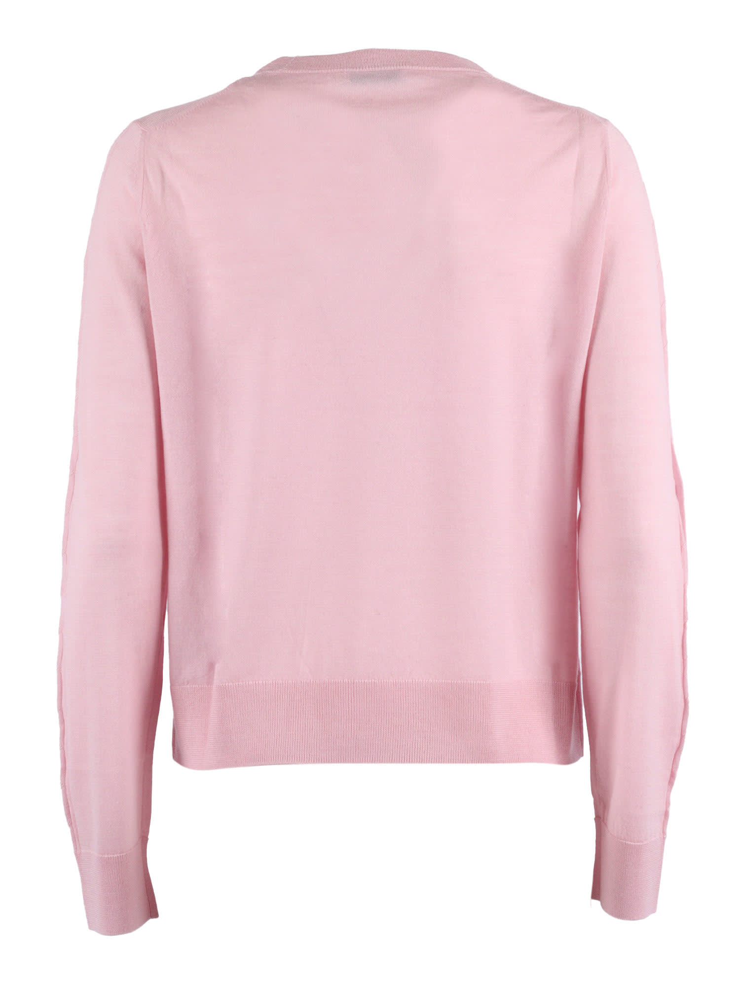 Ballantyne R Neck Pullover In Pink