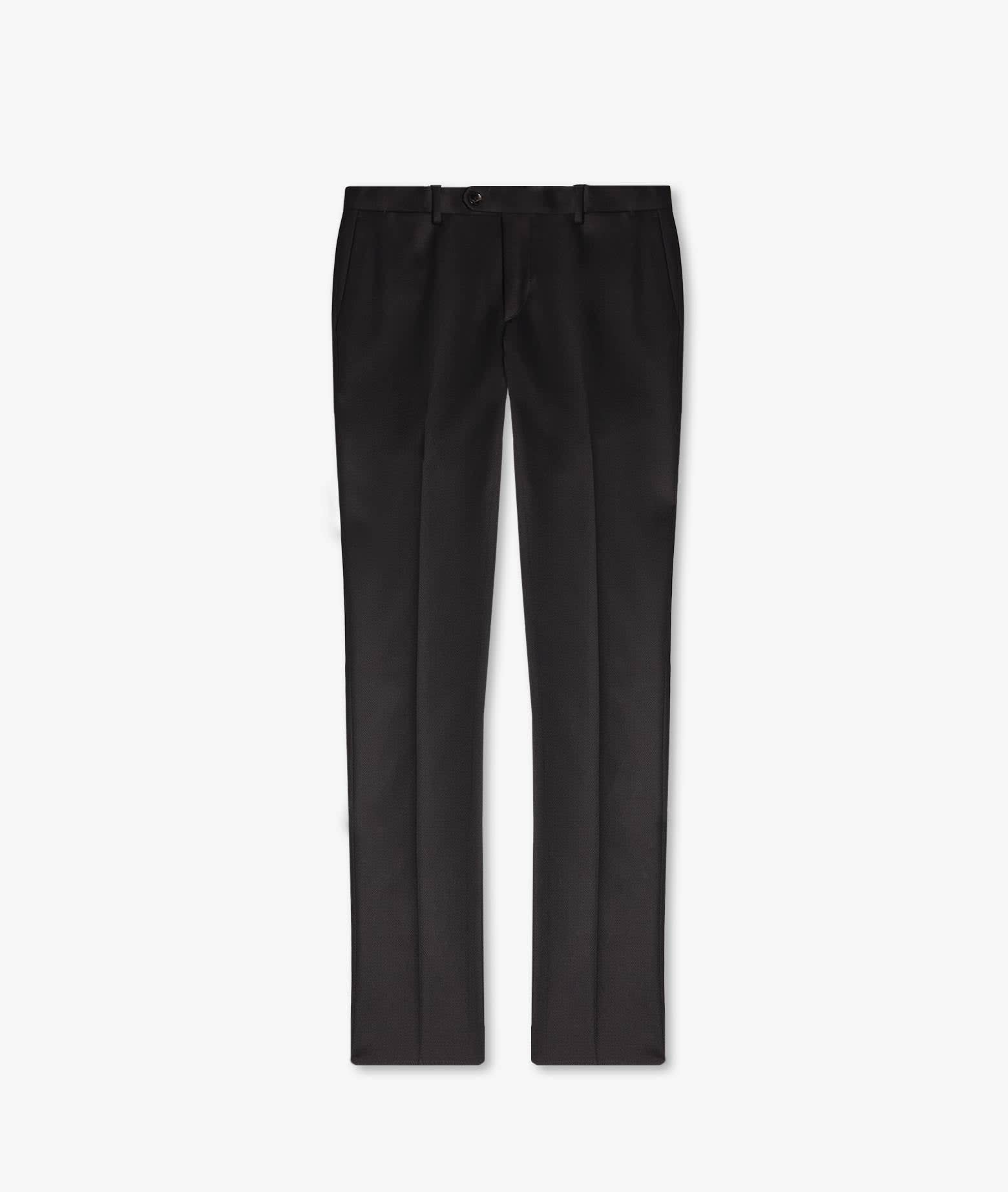 Larusmiani Wool Trousers Milan Pants In Black