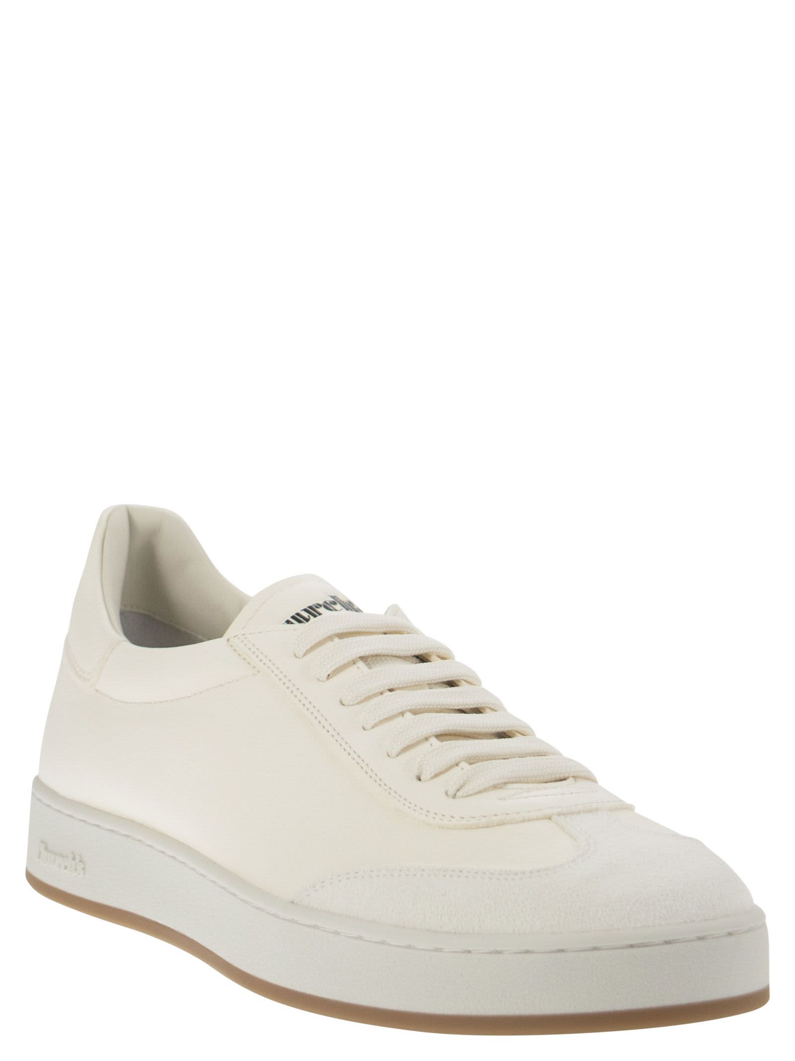 Shop Church's Largs - Suede And Deerskin Sneaker In White