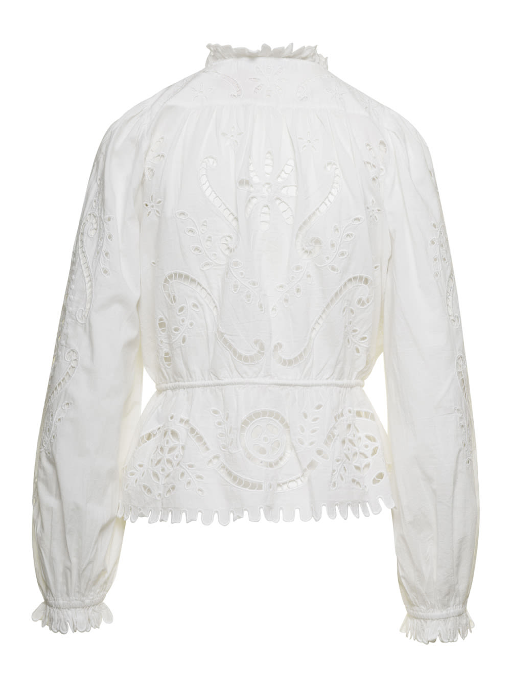 Shop Sea New York Liat Embroidery L/slv Top (d2) In White