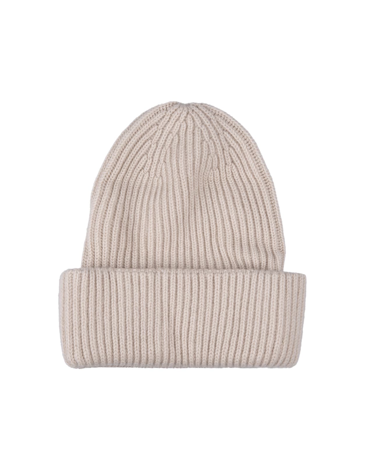 Shop Fedeli Gold Ribbed Cashmere Beanie In Brown
