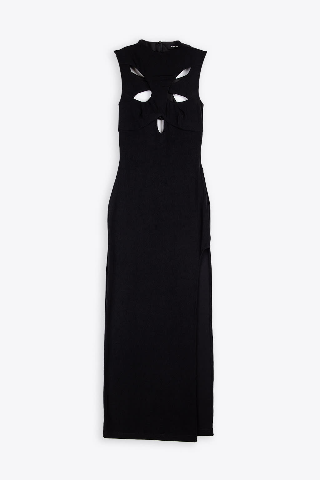 MISBHV Butterfly Cut Out Maxi Dress Sleeveless long black dress with side slit - Butterfly cut out maxi dress