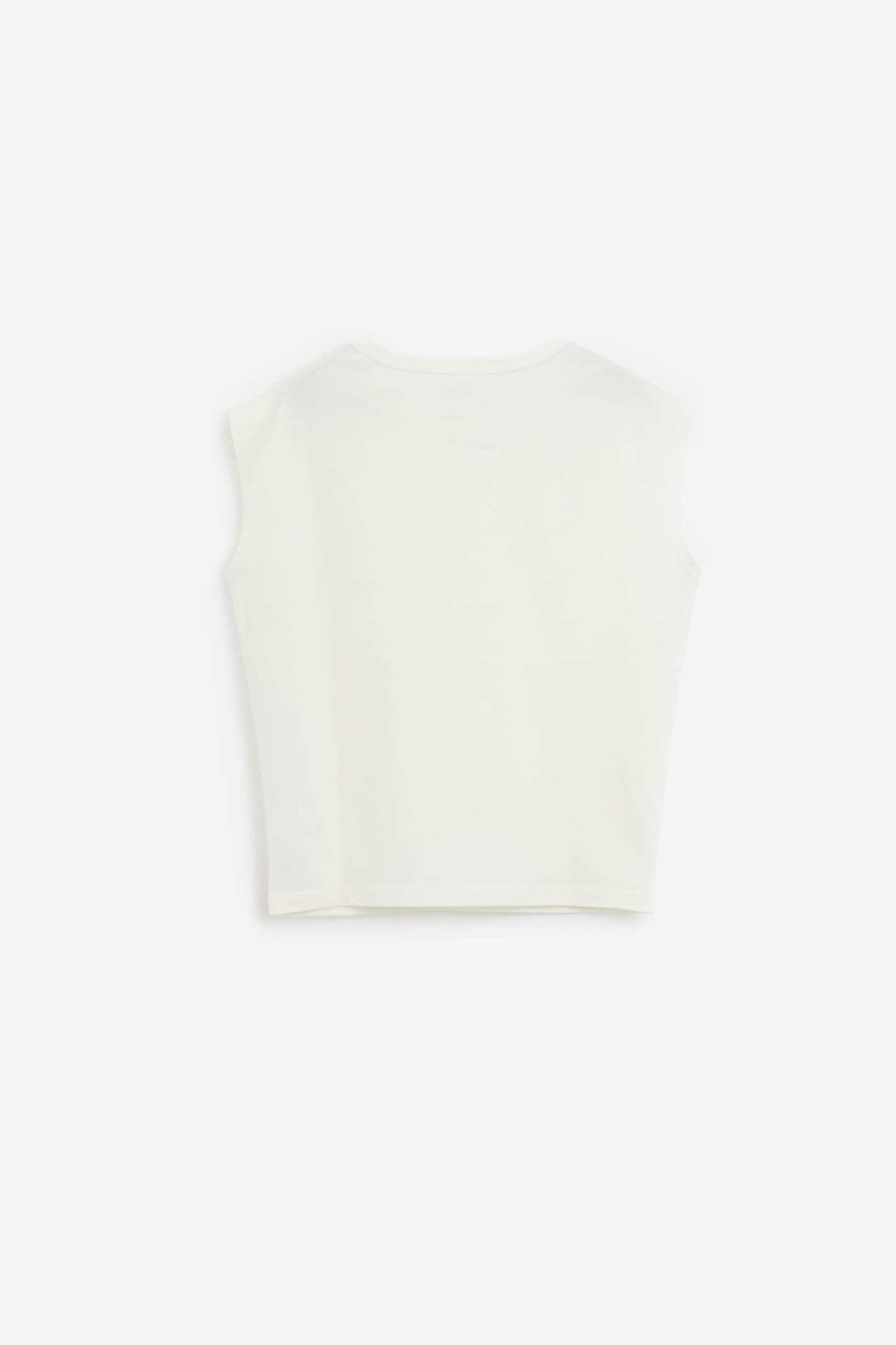 Shop Lemaire Cap Sleeve T-shirt In Chalk