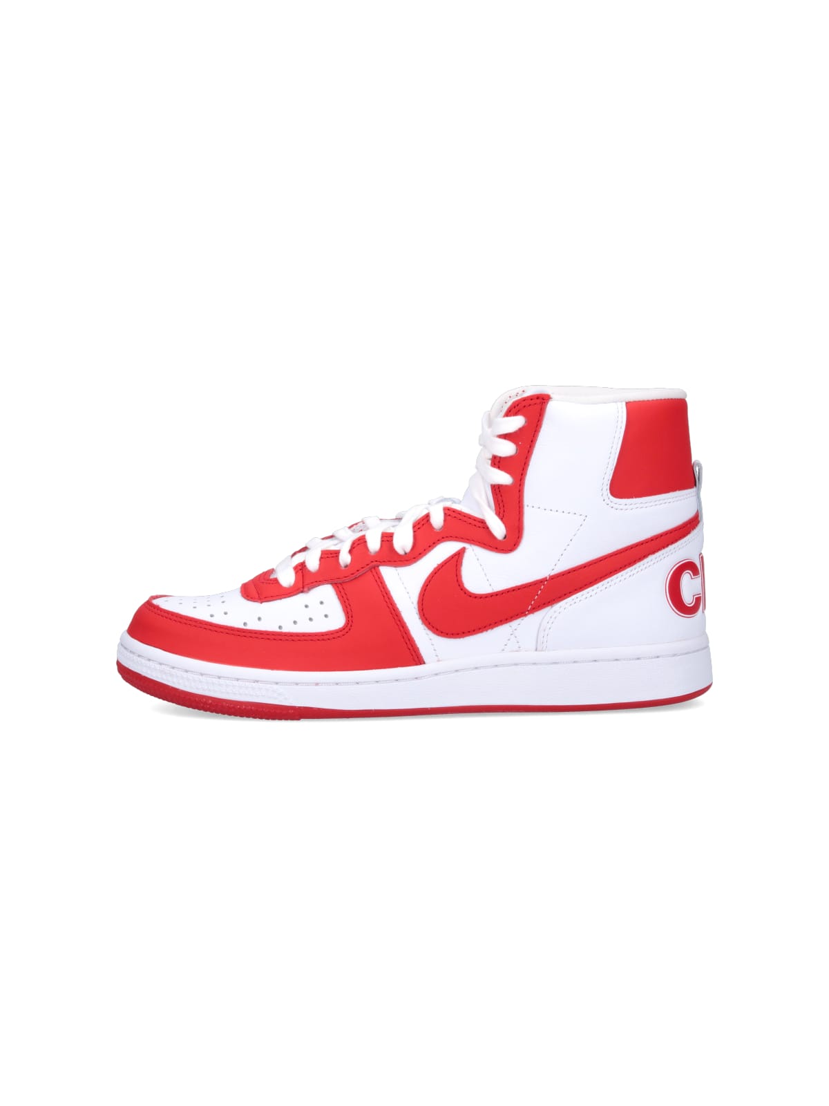 Shop Comme Des Garçons Homme Deux X Nike Sneakers Terminator High In Red