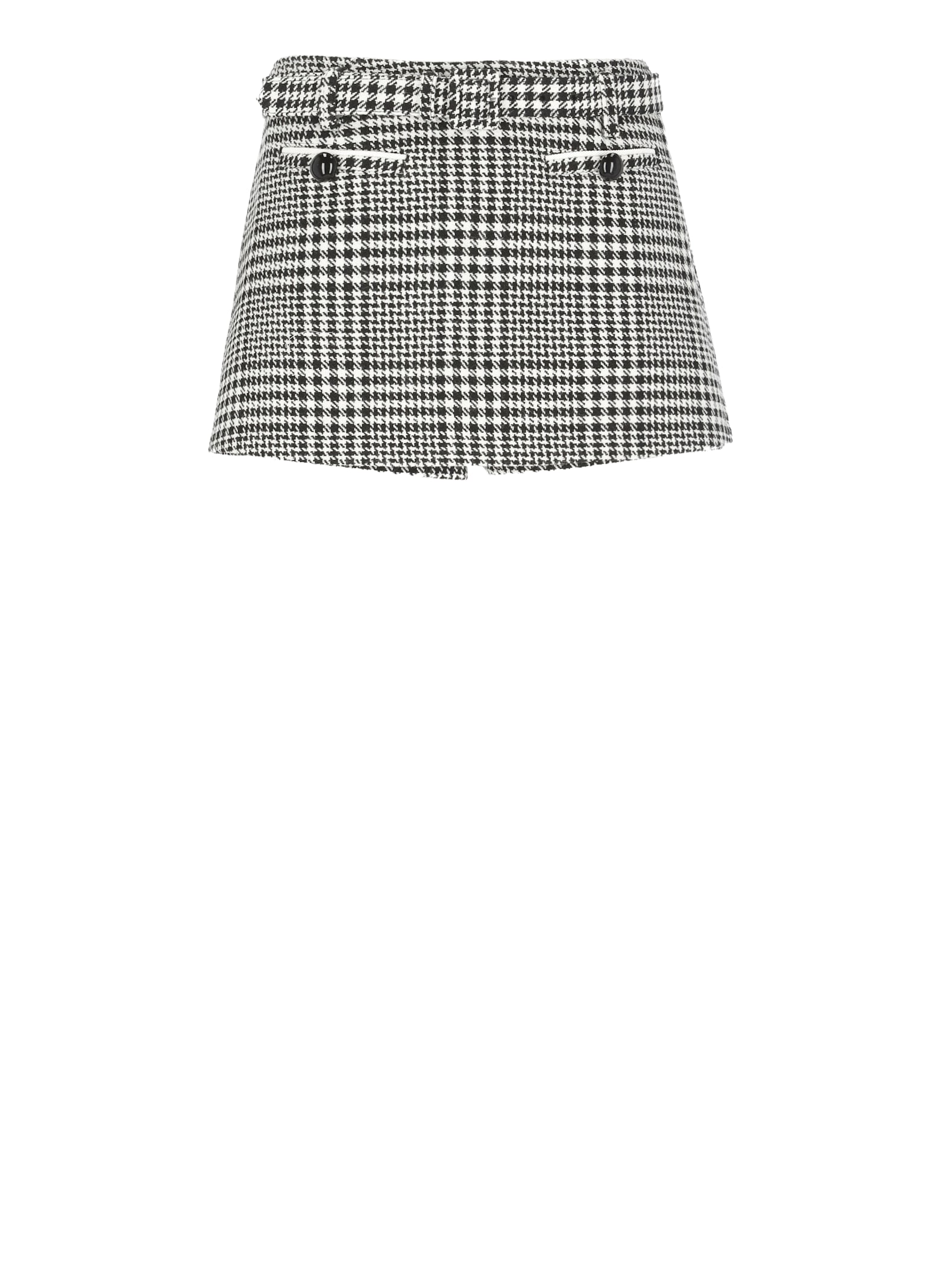 Houndstooth Mini Skirt