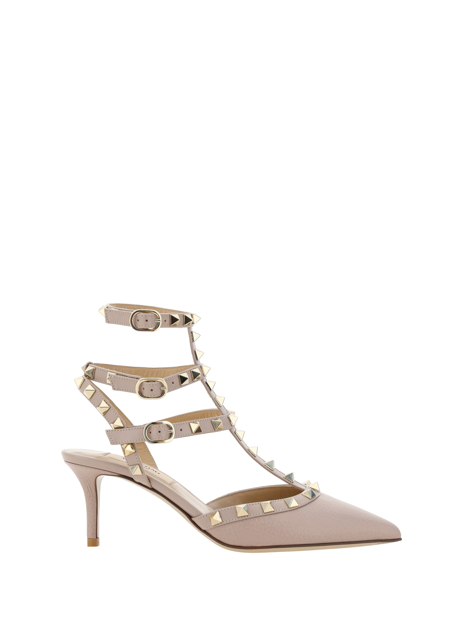 Shop Valentino Rockstud Pumps In Poudre