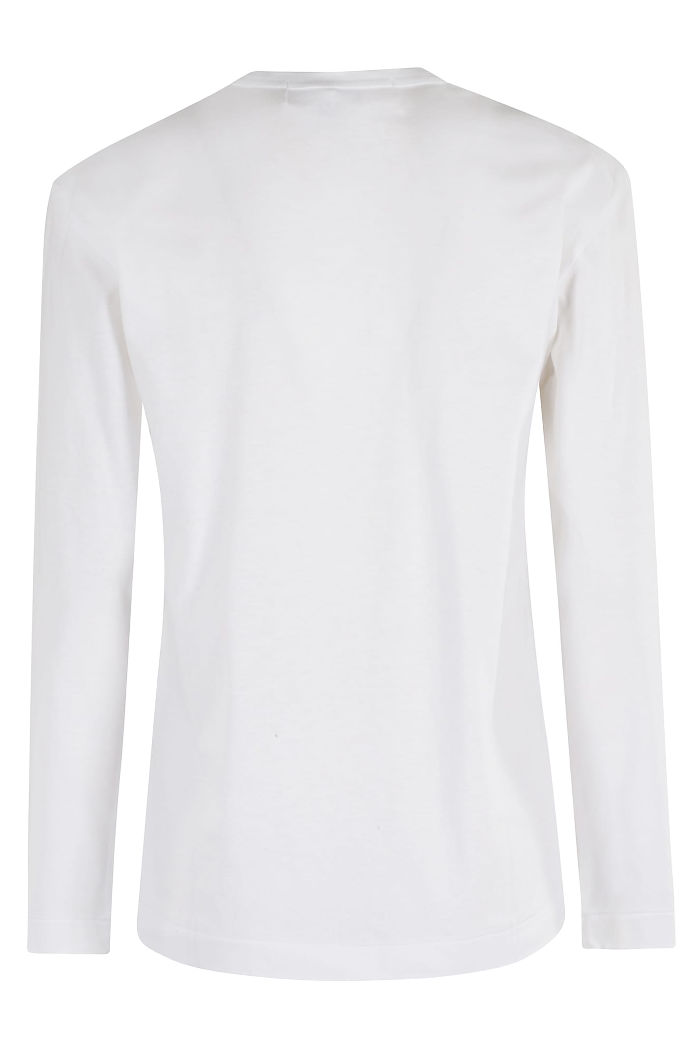 Comme Des Garçons Play Tshirt Black Emblem In Gray