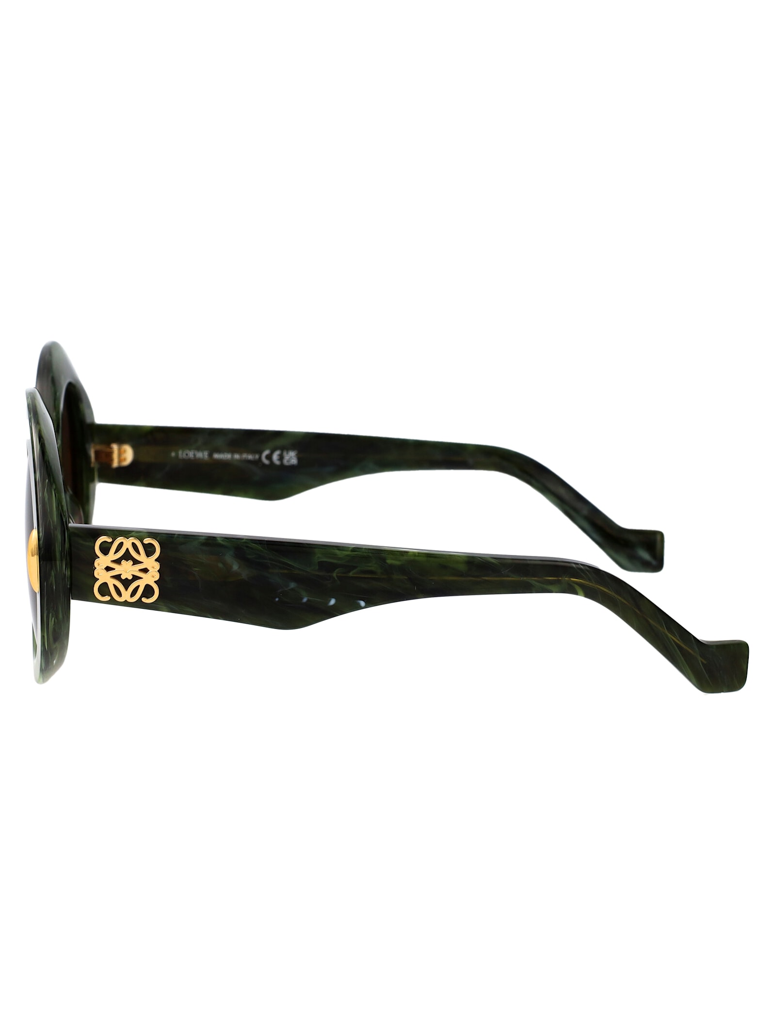 Shop Loewe Anagram Sunglasses In Jade Green