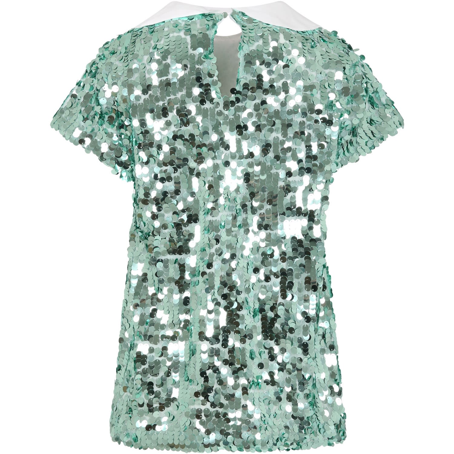 Shop Douuod Green Dress For Girl With Sequins