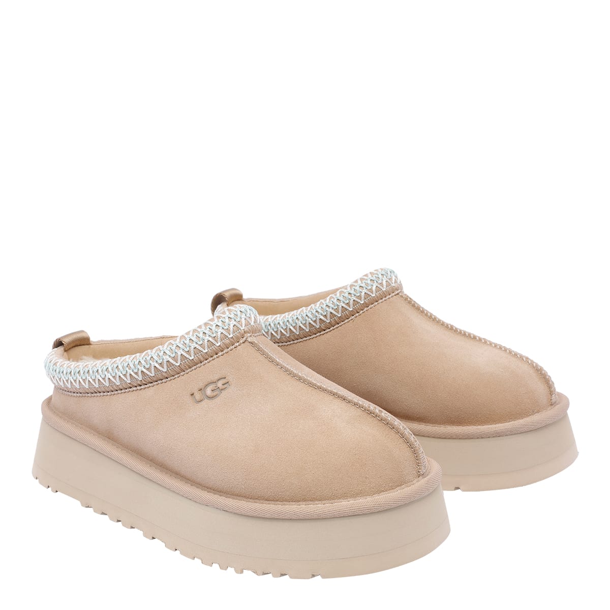 Ugg Tazz Suede Mule In Neutral