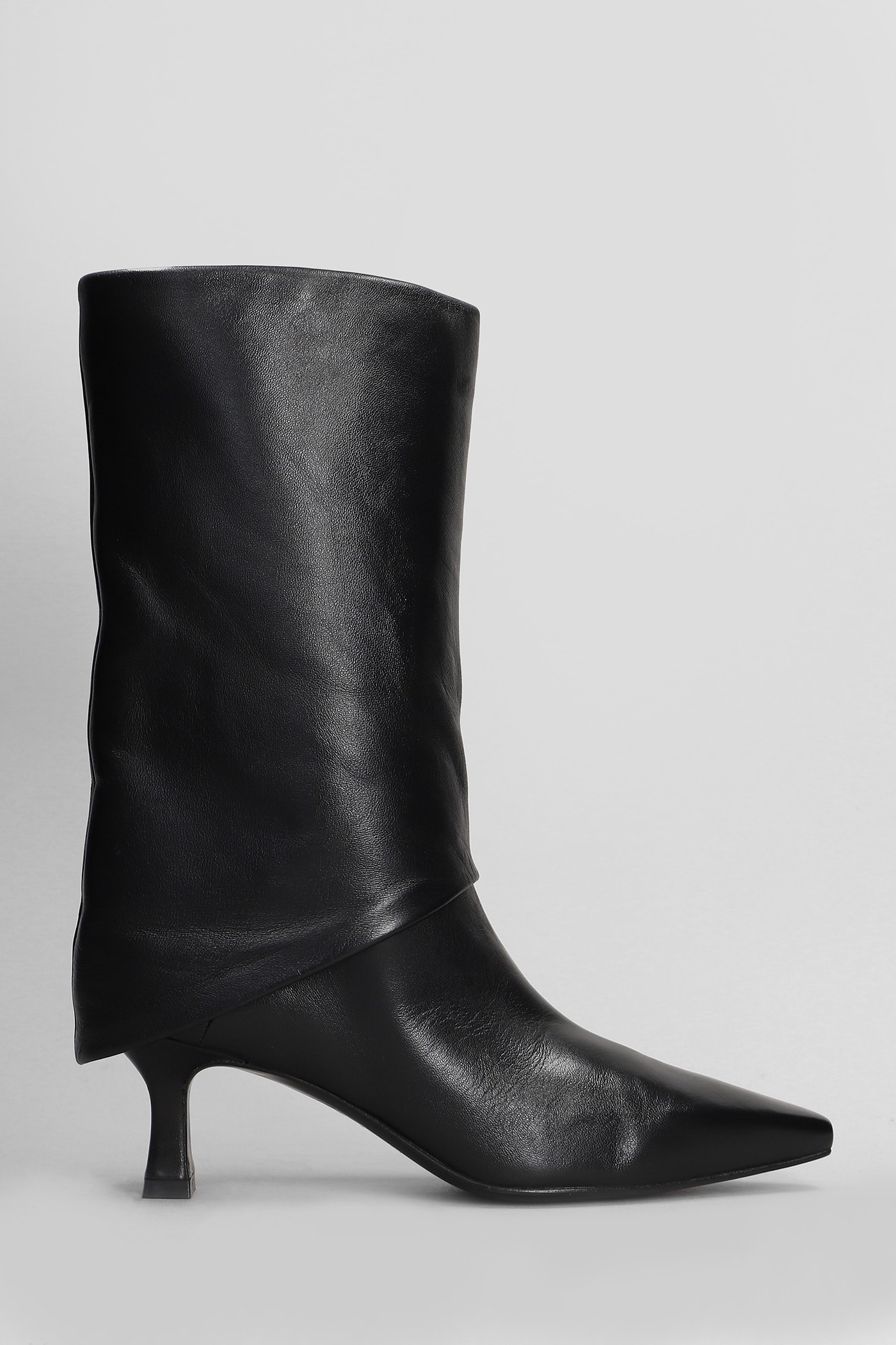 Texan Ankle Boots In Black Leather