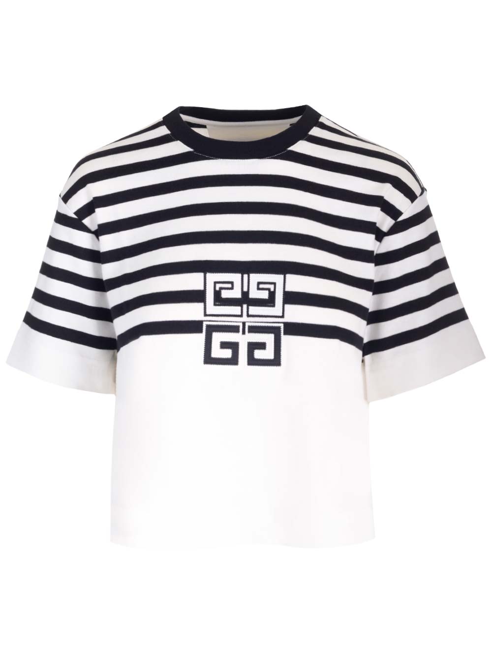 Logo cropped T-shirt in black - Givenchy