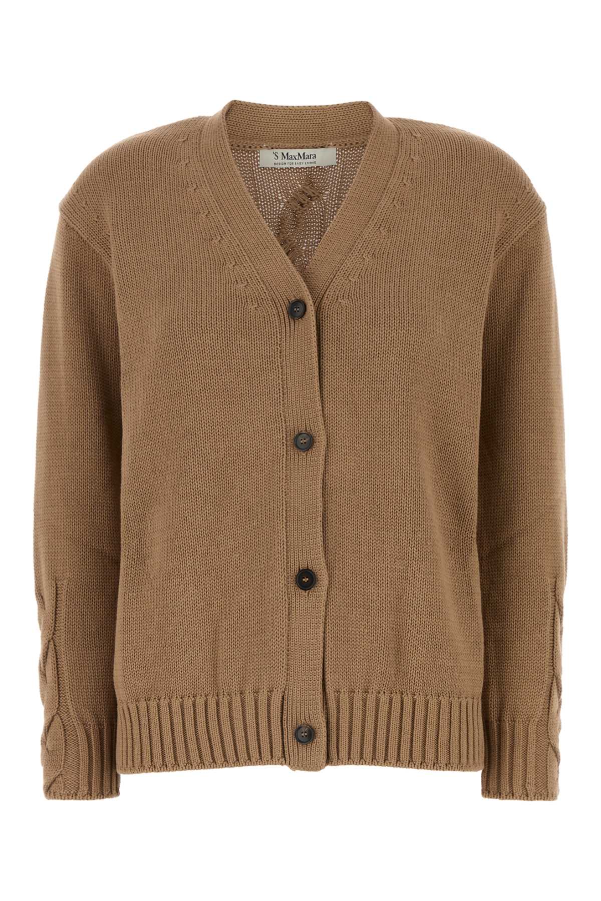 'S Max Mara Biscuit Cotton Lukas Cardigan