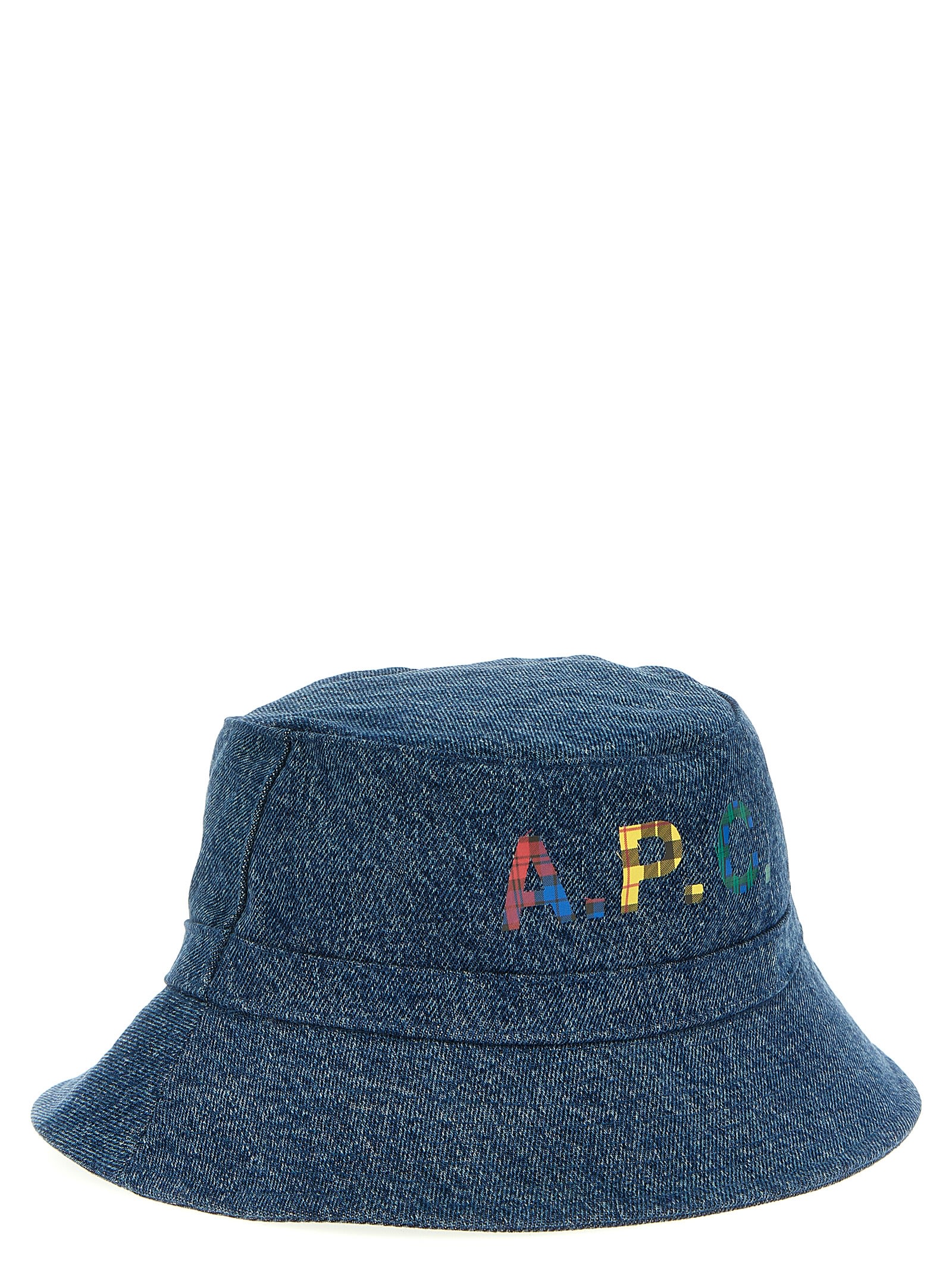 Shop Apc Bucket Hat Denim In Light Blue