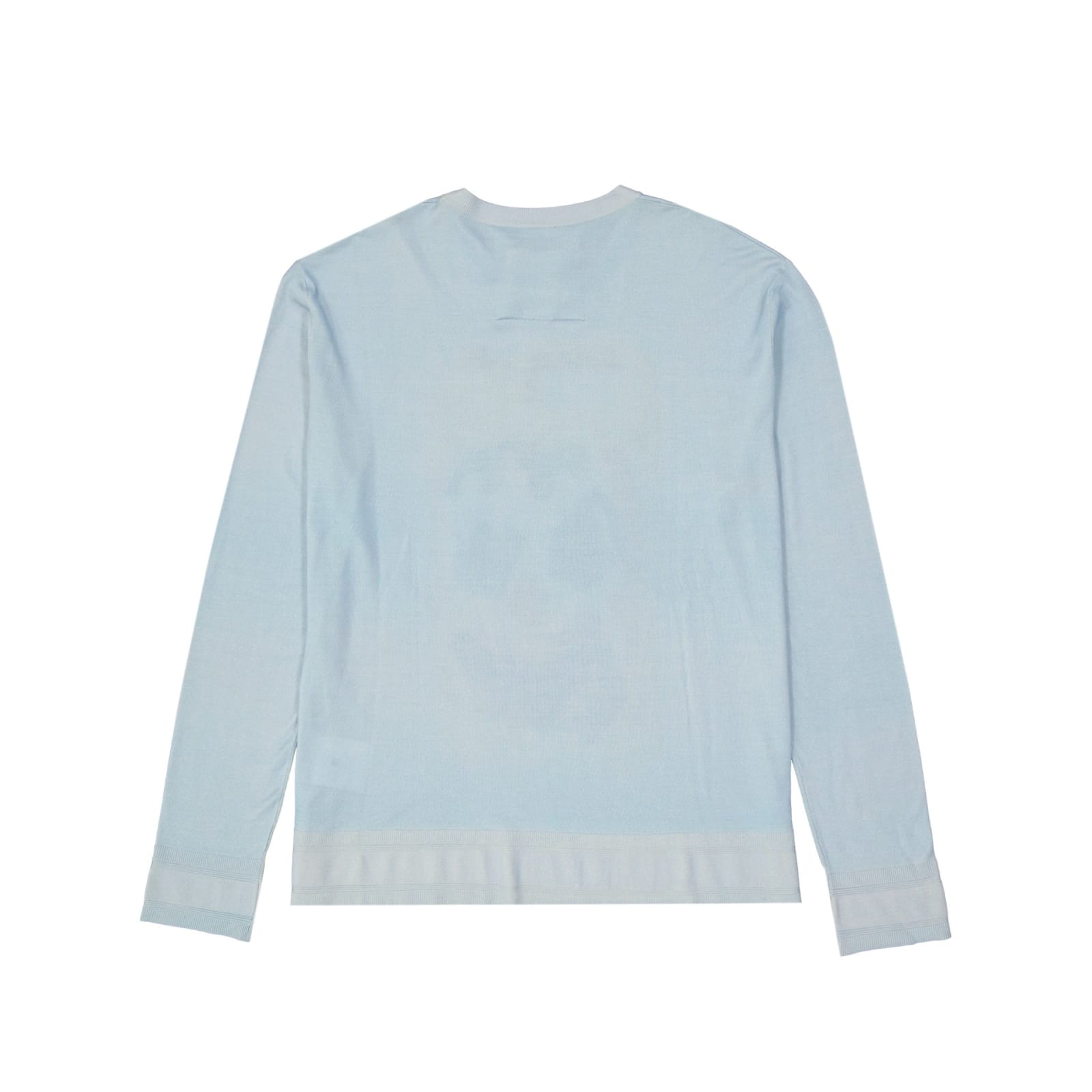 Shop Givenchy Wool And Silk Printed Sweater In Blue