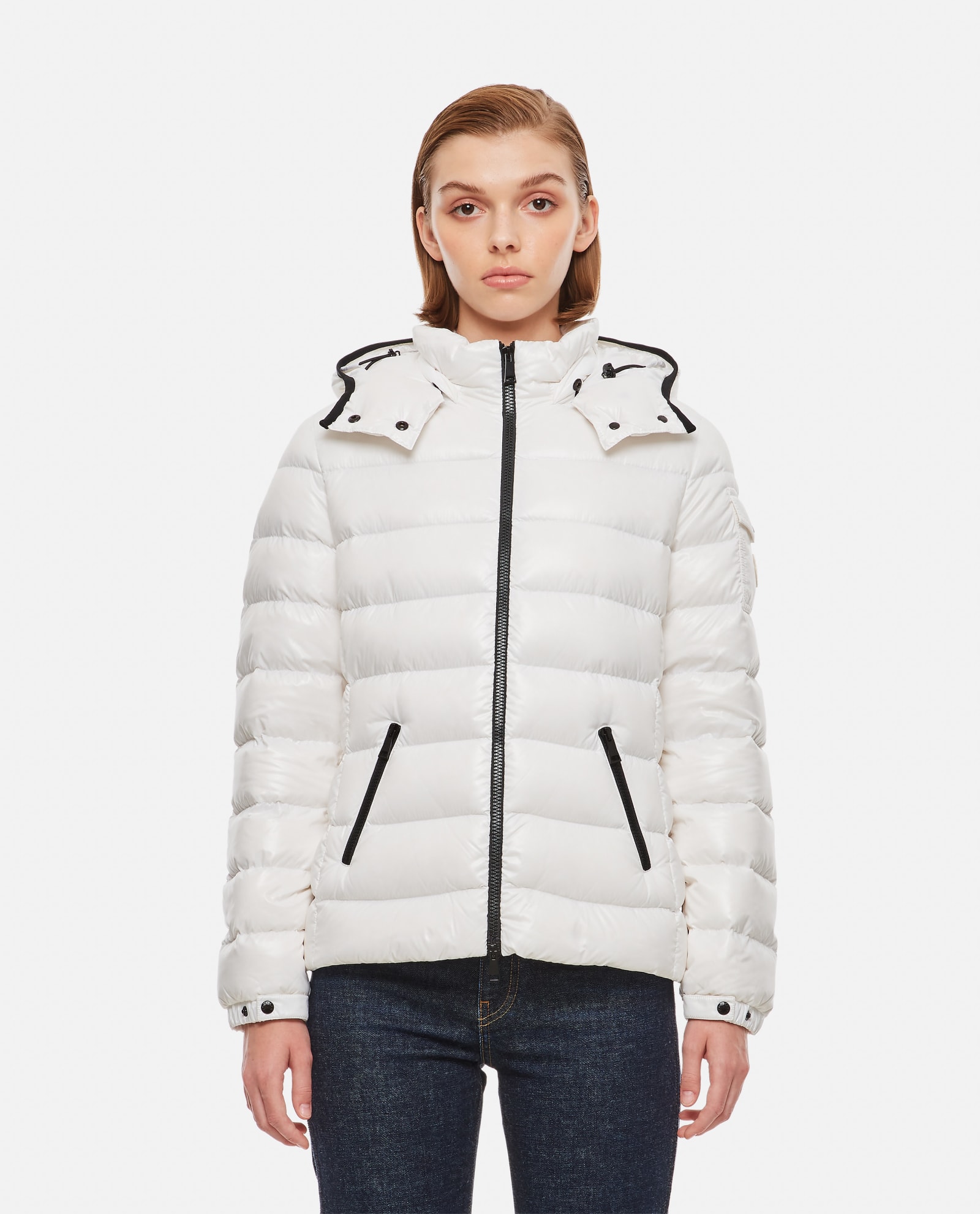 Shop Moncler Bady Down-filled Jacket In White