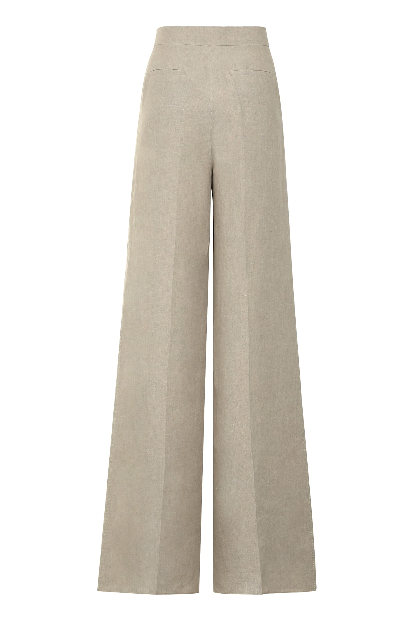 Max Mara Sequoia Linen Wide Leg Trousers