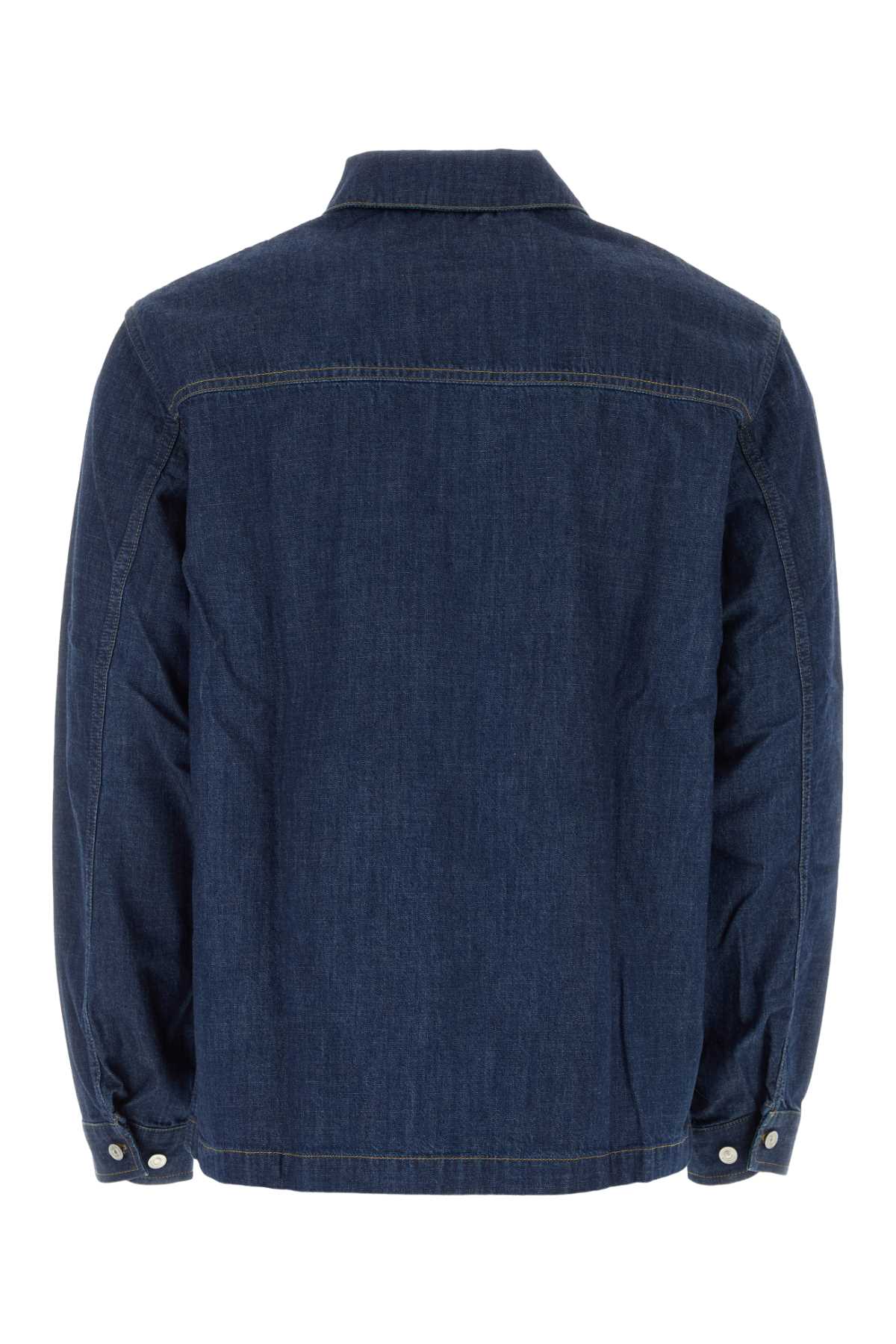 Givenchy Dark Blue Denim Shirt In Indigoblue