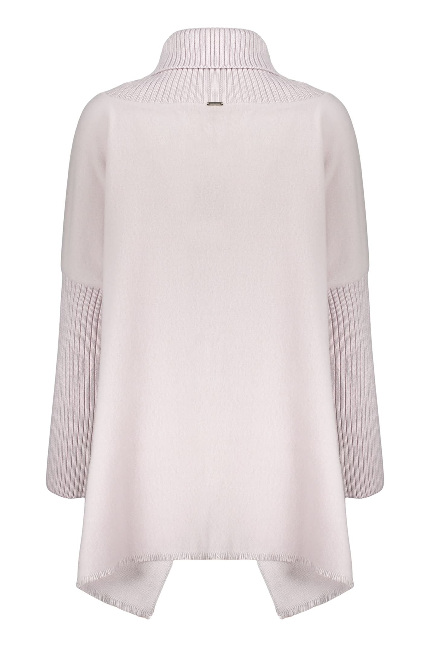Herno Long Sleeve Shirt With High Collar In Pink