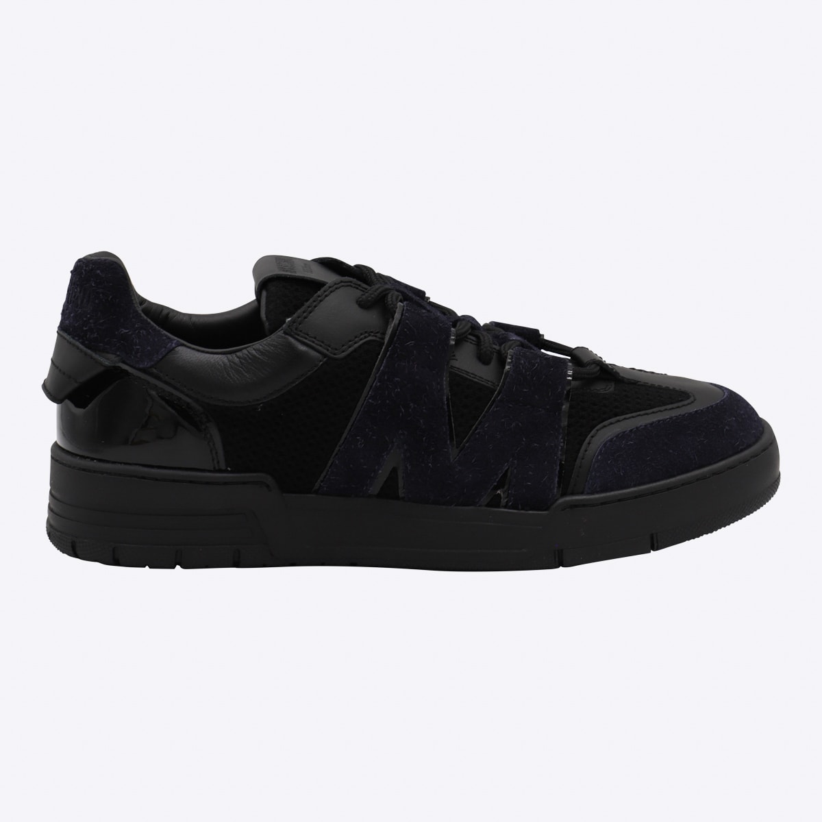 Black Leather Sneakers