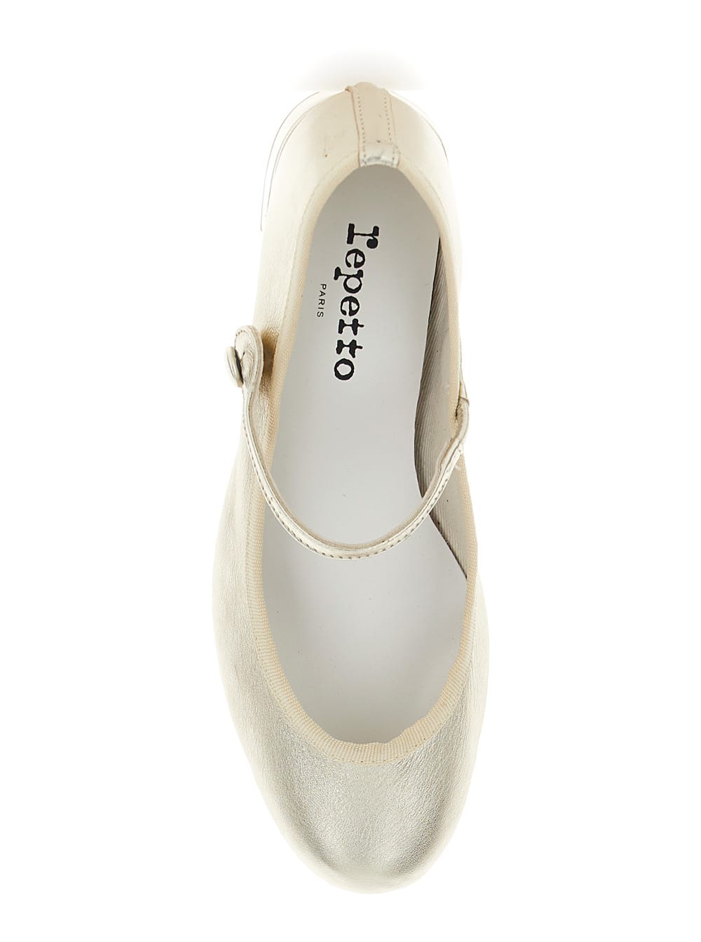 Shop Repetto Rose Maryjane In Metallic