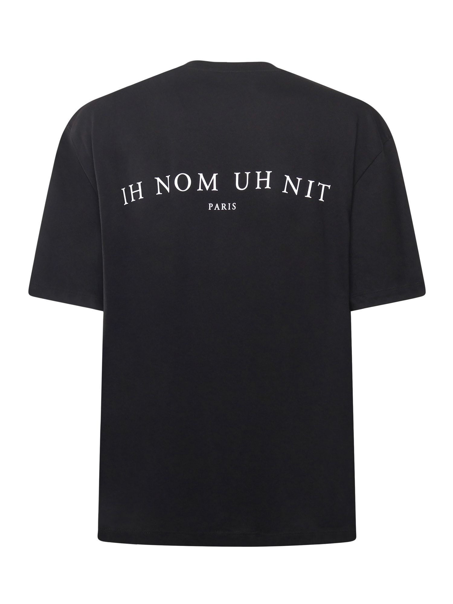 Ih Nom Uh Nit Graphic Crew Neck Short Sleeve T-shirt In Black