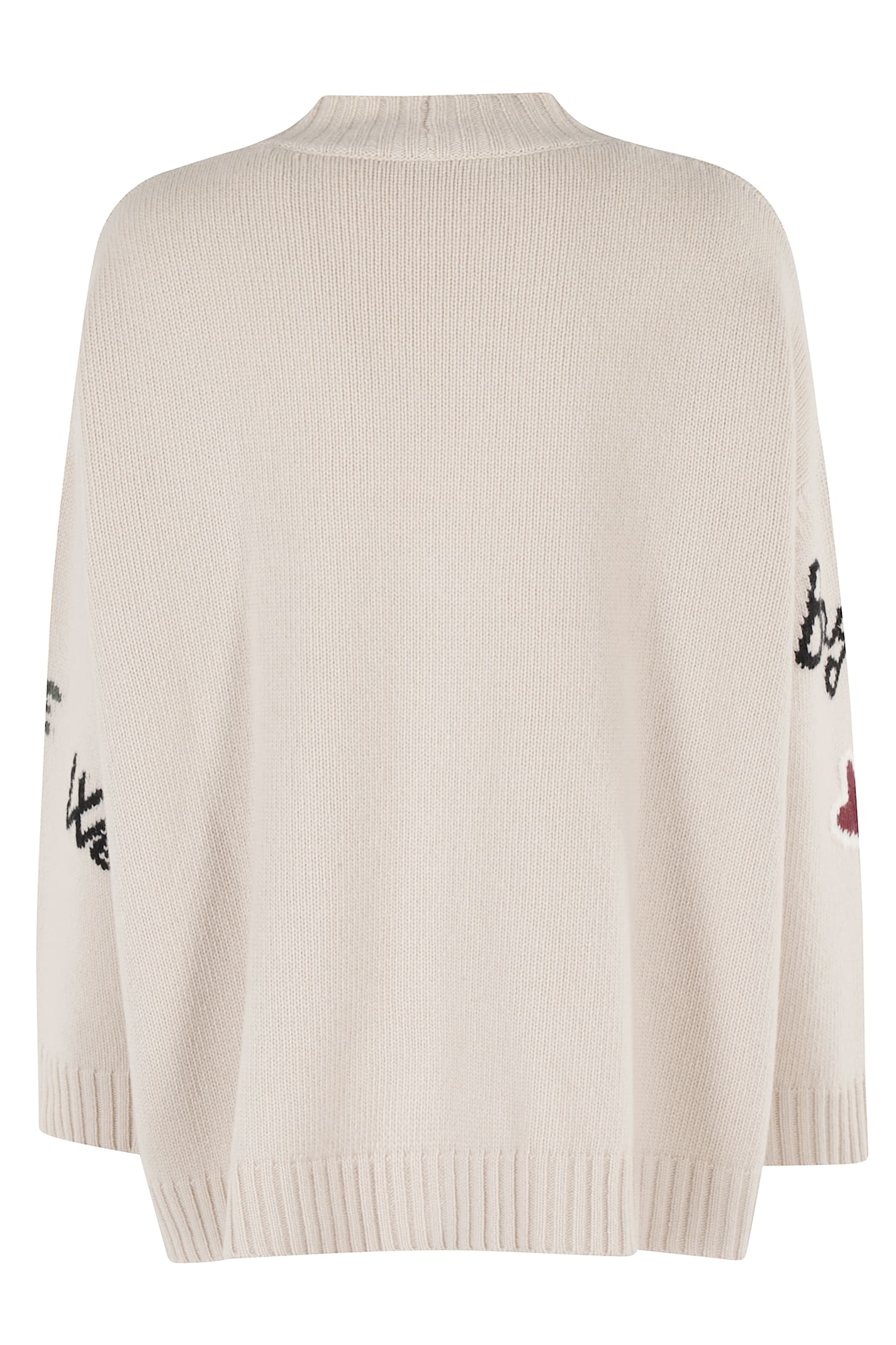 Weekend Max Mara Sleeveless V-neckline Graphic Design Long Sleeves In Multi