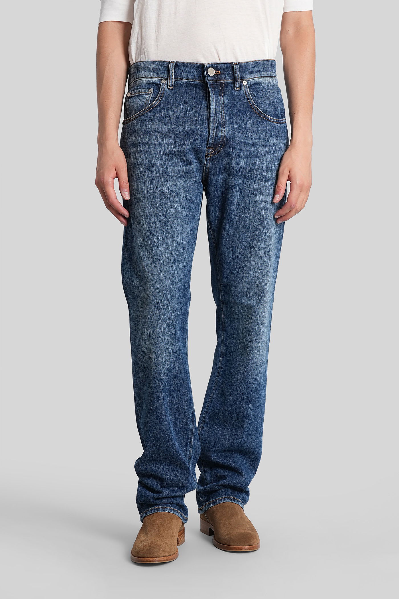 Pt Torino Aw0320 Jeans In Blue Denim In Blue
