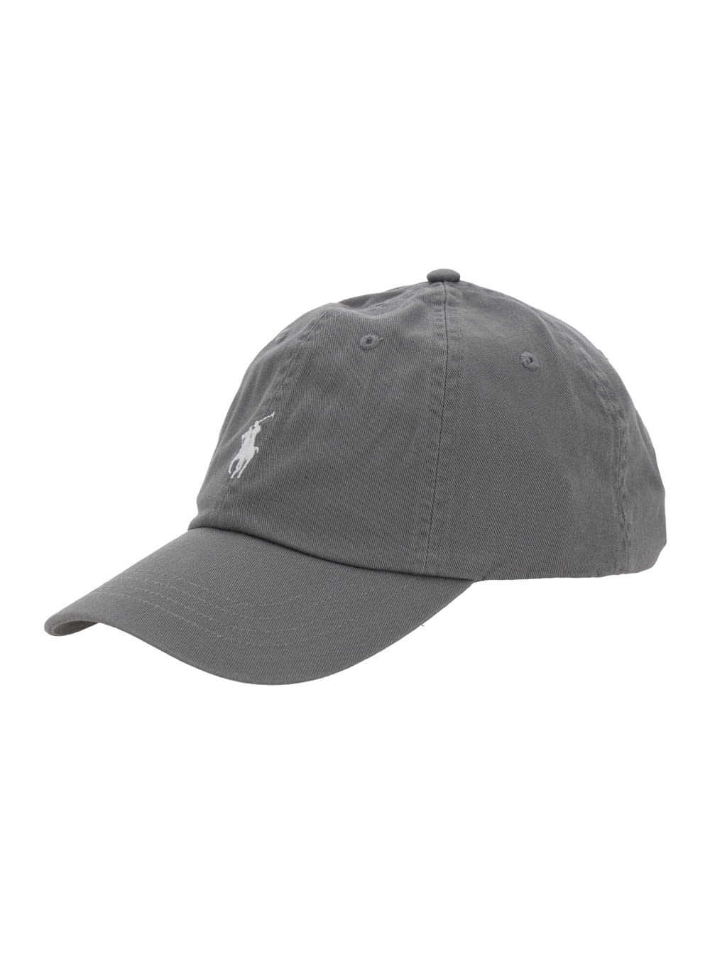 Grey Baseball Cap With Pony On The Front And Logo Lettering On The Rear In Cotton Man